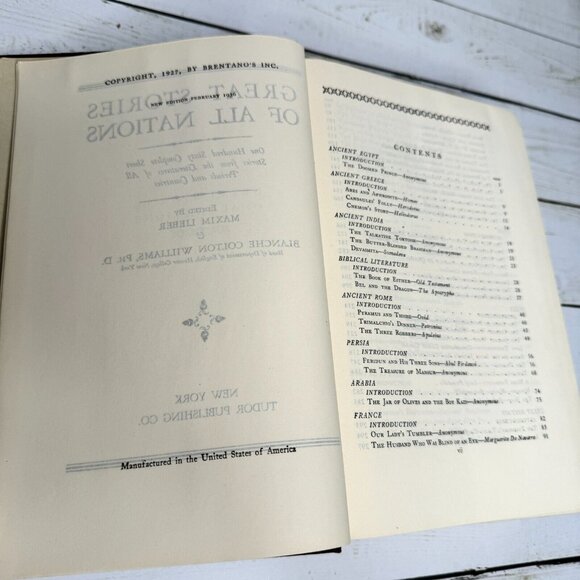 Great Stories of All Nations - Lieber & Williams HC 1936 Tudor Publishing Vtg - Picture 11 of 14